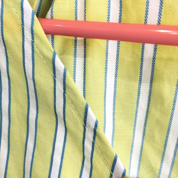 Anthropologie Sanctuary Light Green Striped Blouse Size: Medium - Picture 8 of 13